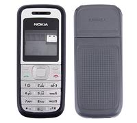 Accessori per cellulari for NOKIA Cover for alloggiamento completo (coperchio anteriore + cornice centrale for telaio + cover posteriore for batteria) for Nokia 1200/1208/1209 (nero)