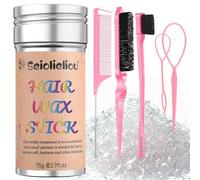 Accessori per cera per capelli, 500 elastici trasparenti per capelli per bambini e donne, 3 spazzole per capelli per ragazze, 2 strumenti per acconciature