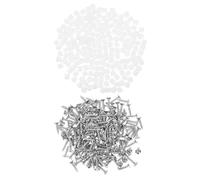 Accessori per Cerniere per Mobili M4x8mm, Tasselli | PP e Ferro, Montaggio Facile per Pannelli MDF e Armadi, Kit con Viti e Inserti per Riparazioni Rapide
