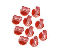 Accessori per Chitarra 10 Pezzi Manopole Per Pedali Effetti Per Chitarra Rossa Manopola Puntatore Manopola Del Potenziometro Con Albero Da 6,4 Mm Per Pentole