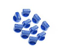 Accessori per Chitarra 10 Pz Blu Chitarra Effetto Pedale Manopole Puntatore Manopola 6.4mm Albero Manopola Del Potenziometro Per Pentole