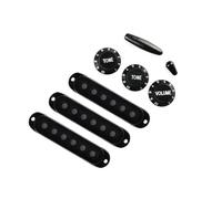 Accessori per Chitarra 48/50/52 Millimetri Di Plastica Single Coil Pickup Copertura 2T1V Chitarra Manopola Del Tasto Del Volume Cap Interruttore Braccio Punta Kit (Color : 02)