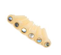 Accessori per Chitarra 6 Pezzi Perni Per Ponte Per Chitarra Acustica, Chiodi Per Corde Fisse In Osso Di Mucca/ebano/legno (Color : 05)