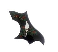 Accessori per chitarra acustica Battipenna Per Chitarra Acustica Folk One Piece Da 2,7 Mm 41 Pollici Con Motivo Floreale