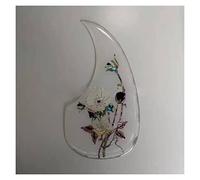 Accessori Per Chitarra Bianca Con Battipenna Per Chitarra Classica Folk Con Intarsio Di Fiori Scratch Plate per Acustica Chitarra