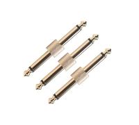 Accessori per Chitarra Connettore Adattatore Per Conversione Connettore Pedale Accoppiatore Dritto Da 6,35 Mm Per Chitarra Basso Da 3 Pezzi