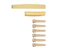 Accessori per Chitarra Imposta Strumento di Fissaggio del Pulsante di estremità Dorato in Ottone per Perno di Bridge a Sella di Gocce di Chitarra