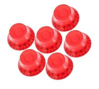 Accessori per Chitarra Manopola Del Potenziometro Per Chitarra Da 6 Pezzi Cappucci Per Il Controllo Del Tono Del Volume Della Chitarra Elettrica Manopole In Acrilico (Color : Red)