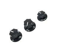 Accessori per Chitarra Nero 2 Pezzi Grandi E 1 Pezzo Piccolo Set Di Manopole Da 1/4 "6,3 Mm Manopole Grandi E Piccole Set Accessori Per Chitarra