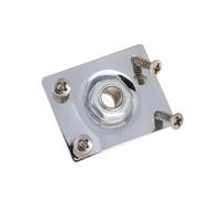 Accessori per Chitarra Presa Di Uscita Per Piastra Jack Rettangolare Cromata Per Chitarra Per Sostituire Le Parti Usurate Della Chitarra