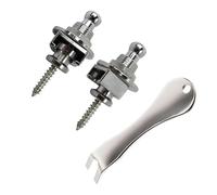 Accessori per Chitarra Pulsante Di Blocco Della Cinghia Per Chitarra Elettrica Chiodi Per Cintura Antiscivolo Con Estrattore Per Perno Per Parti Di Basso