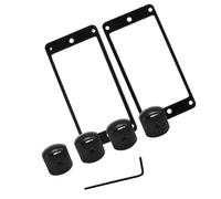 Accessori per Chitarra Set Di Telaio Pickup Humbucker Piatto Per Chitarra E Manopole Di Controllo Della Velocità In Metallo Per Parti Di Chitarra Basso