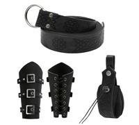 Accessori per cintura rinascimentale, cintura medievale, accessori in pelle, vintage per festival, cosplay, eventi a tema, fiere rinascimentali, Nero , Refer to description, Unisex