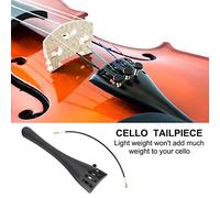 Accessori per Cordiera per Violoncello in Lega di Alluminio 4 4 Violoncello Nero Leggero Robusto Durevole Regolabile Facile Installazione per Musicisti