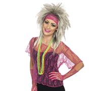 Accessori Per Costume In Pizzo Anni '80: Gilet, Guanti E Fascia Per Capelli