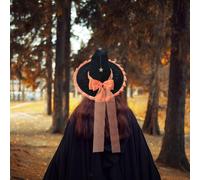 Accessori per costumi da strega di Halloween con cappello a tesa larga per