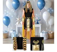 Accessori per costumi egiziani maschili, vestiti da re Tutankhamon,
