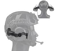 Accessori per Cuffie con Adattatore per Guida Arc, Guide Laterali Ops-Core, Supporto per Cuffie con Montaggio Laterale, per Cuffie Tattiche Earmor E AQzxdc,Nero