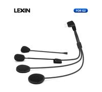 Accessori per cuffie Lexin per Lexin G2 Casco Bluetooth Interfono Interfono Jack per cuffie Set di staffe per montaggio