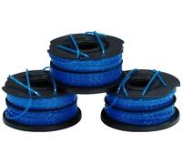 Accessori per decespugliatore e tagliabordi BLACK & DECKER A6441X3 - Bobina tagliabordi, Lunghezza 12 m, Diametro 1,6 mm, 3 pezzi
