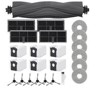 Accessori per Dreame L10s Pro Ultra Heat/L10s Ultra Gen 2/X30 Ultra/Mova E30 Ultra,Include 6 Asciugamani, 6 Spazzole Laterali, 6 Sacchetti a Vuoto, 4 Filtri, 1 Spazzola Principale, 1 Spazzola Piccola