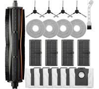 Accessori per Dreame L10s Pro Ultra Heat/L10s Ultra Gen 2/X30 Ultral/Mova E30 Ultra, Include 1 Spazzola Principale, 4 Spazzole Laterali, 4 Filtri, 4 Panni Mop, 6 Sacchetti a Vuoto, 1 Spazzola Piccola