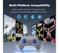 Accessori per droni RC 8CH 2.4GHz ELRS Simulatore di addestramento Controller Ricevitore Simulatore di volo FPV per Liftoff /DRL/DCL/Non schiacciato