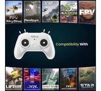 Accessori per droni RC Simulatore di addestramento Maniglia per telecomando Controller per simulatore di volo FPV 8CH per DJI/Liftoff /DRL/DCL