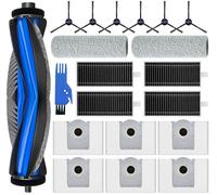 Accessori per Ecovacs Deebot X8 Pro Omni / X8 Omni Aspirapolvere Robot 20 Pezzi Ricambio, 1 Spazzola Principale, 4 Filtri, 6 Spazzole Laterali, 2 Panni Roller, 6 Sacchetti per la Polvere, 1 Spazzola