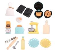 Accessori Per Elfo Dispettoso, 28 Pezzi Set da Forno per Porta Casetta Elfi Natale In Miniatura per Casa Elfo Natale Mini Stoviglie per Elf The Shelf Cucina Natalizi Decorazioni Alimentari Regalo