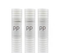 Accessori per filtri, Cartuccia filtrante in cotone PP da 3 pezzi 10 pollici con scanalature e rientranze universale for depuratori d'acqua pre-filtro per bagno, cucina