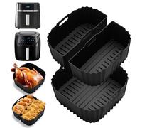 Accessori per friggitrice 3 in 1 per Russell Hobbs XXL 8 L 8,3 L/Philips 2000 Serie 6,2 L (NA230/00), stampo in silicone per friggitrice ad aria calda riutilizzabile in silicone invece di carta da