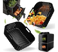 Accessori per friggitrice ad aria calda, accessorio Airfryer per Philips Airfryer 4000 Series Stacked Dual Basket 10L, stampo in silicone accessorio per Philips NA460/NA462 10L, stampo in silicone per