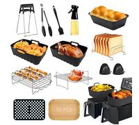 Accessori per friggitrice ad aria calda Ninja Foodi Max Dual Zone AF300EU AF400EU 7.6L-9.5L, stampo in silicone per friggitrice ad aria calda Ninja