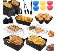 Accessori per friggitrice ad aria calda Ninja Foodi Max Dual Zone AF400EU AF451EU AF300EU 7.6L-9.5L, stampo in silicone per friggitrice ad aria calda Ninja