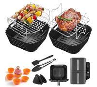 Accessori per friggitrice ad aria calda per Ninja Double Stack Friggitrice ad aria calda 7,6 L Airfryer SL300EU, forma in silicone Accessori per friggitrice ad aria calda per Ninja SL300EU Friggitrice