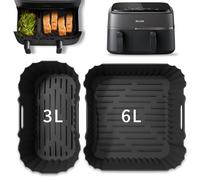 Accessori per friggitrice ad aria calda Philips Dual Basket Airfryer serie 3000, stampo in silicone per friggitrice ad aria calda Phillips Airfryer 3000 Dual Basket Accessori 6L/3L