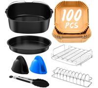 Accessori Per Friggitrice Ad Aria COSORI 5.5 L, Philips 2000 Série 6,2L NA230, 7,2L, Ninja MAX PRO 6,2L AF180EU, Cosori Turbo Blaze 5,5L 6L 6,2L, Rivestimento Antiaderente, Senza Bpa