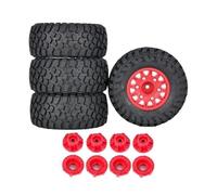 Accessori per giocattoli pezzi 112mm 1/8 1/10 ruota per pneumatici per camion a breve corso con 12/14/17mm esagonale per Traxxas Slash Arrma SENTON VKAR RC Car(Red)