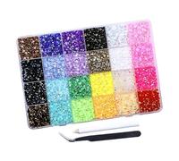 Accessori per gioielli con diamanti in plastica opalescente a 24 tonalità, perfetti per accessori fatti a mano, costumi, gioielli e materiali artigianali per festival d ' arte in resina
