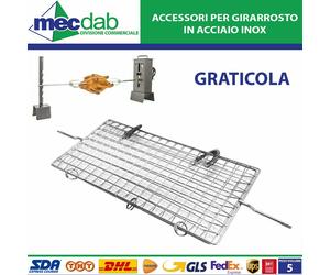 Accessori Per Girarrosto Graticola / Spiedo In Acciaio Inox Giemme Spoleto