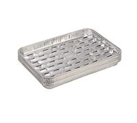 TEPRO Alluminio Plateaux BBQ Grill Pan 34x23 CM Carré 10er-Set Fettschale