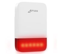 Accessori per il Allarme Casa Senza Fili CP10 Pro con batteria ricaricabile da 5000mAh, sirena extra impermeabile da esterno-80dB-100dB-120dB (host richiesto) con luce LED lampeggiante
