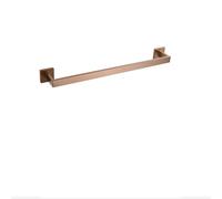 Accessori per il bagno in oro rosa spazzolato Accessori da bagno quadrati Porta carta igienica Porta asciugamani Barra porta accappatoio Porta asciugamani, 1 barra 50 cm, 1