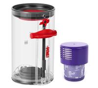 Accessori per il Coperchio Inferiore del Cestino per Dyson V10 SV12 SV13 SV27, Contiene Filtro HEPA, Contenitore per la Polvere Trasparente e di Alta Qualità per Ricambi per Dyson V10 Absolute
