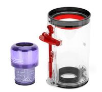 Accessori per il Coperchio Inferiore del Cestino per Dyson V11 V15 SV14 SV15 SV22, Contiene Filtro HEPA, Contenitore per la Polvere Trasparente e di Alta Qualità per Ricambi per Dyson V11 V15 Absolute
