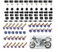 Accessori per Il Corpo per Kawasaki per Ninja ZX-6R 636 2003-2004 Kit Completo di Bulloni per Carenatura Kit Completo di Carenatura per Motocicletta Dadi Bulloni(Mauve)