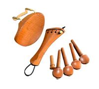 accessori per il violino, Mentoniera for violino 1 Set 4/4 Multicolor Ebano Palissandro Giuggiola Cordiera Tuning Pioli Puntali(Color 7)