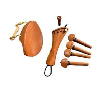 accessori per il violino, Mentoniera for violino 1 Set 4/4 Multicolor Ebano Palissandro Giuggiola Cordiera Tuning Pioli Puntali(Color 6)