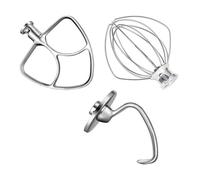 Accessori Per Impastatrice Piatta Con Gancio Per Impastare, Compatibile Con KitchenAid, Parti Di Ricambio Per Impastatrice Da 5 Litri, Include Frusta A Filo K5WW, 5K7SDH